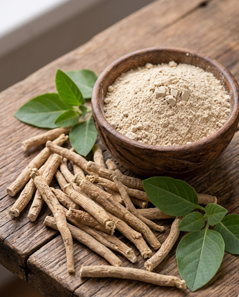 Ashwagandha Vitality and Wellness Concept