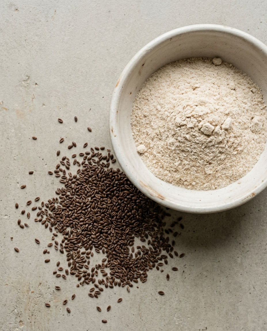 Premium Psyllium Husk Texture View